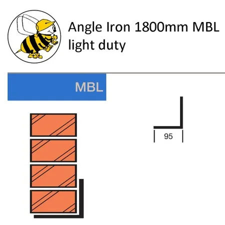 Angle Iron 1800mm MBL light duty (La2)