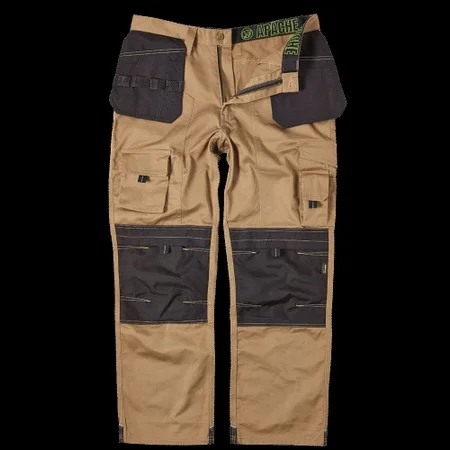 Apache Knee Pad Holster Trousers Stone / Black 40 Waist / 31 Leg APKHTSTONE