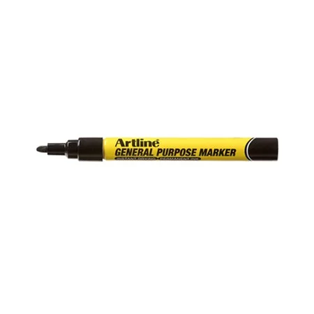Artline General Purpose Marker BLACK Ref EKPRGPM