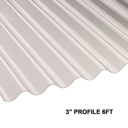 Vistalux PVC Corrugated Sheet ASB 3 profile (6ft) 1830 x 762 x 1.1mm Heavy Duty REF 19004