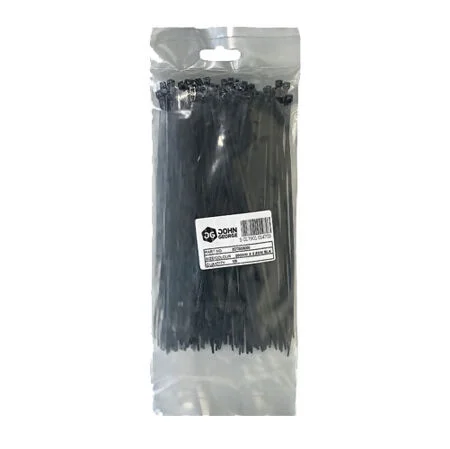 4.8mm x 200mm Cable Ties Black Pack:100 XCTB048200