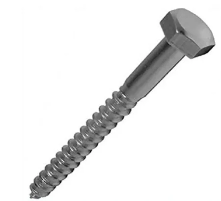 Coach Screws M10 x 100mm BZP Hexagonal Head