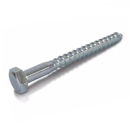 Coach Screws M6 x 50mm BZP Hexagonal Head