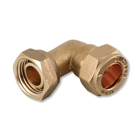 PC63 Compression Bent Tap Conn 15mm x 1/2" Ref 21065244