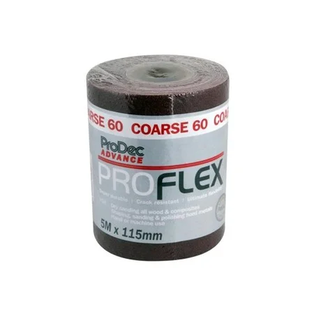 Craftsman 60 Grit Proflex Sandpaper 5Mtr Roll Ref PAPFV60