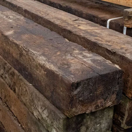 Reclaimed Creosoted Railway Sleeper Grade 1 Pine 2600mm x 245mm x 140mm