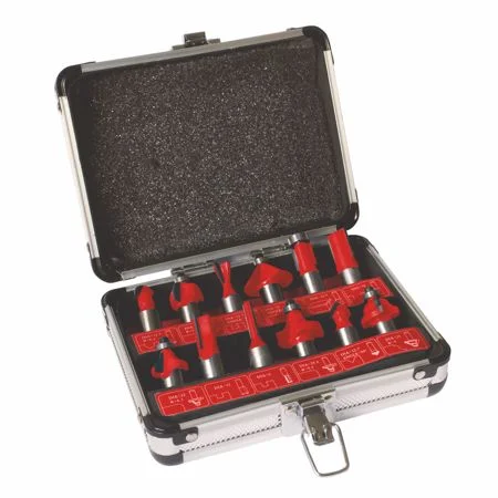 Dart 12 Piece 1/4 Inch Router Cutter Set (W) (P)