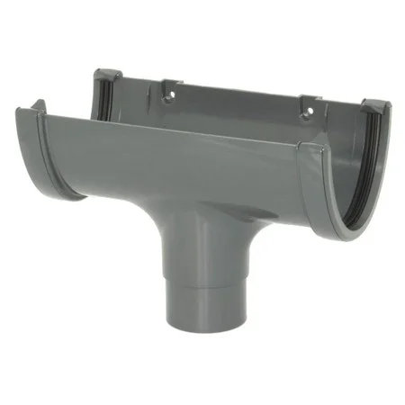 Floplast Deepflow Gutter Running Outlet Anthracite ROH1AG