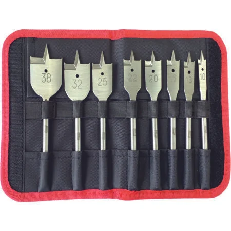Dart 8 Piece Flat Bit Set (W) (P)