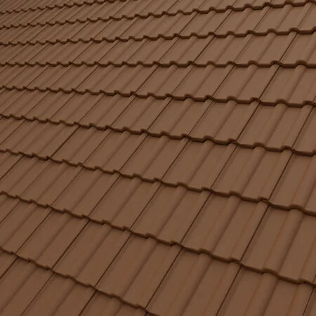 FP McCann Double Roman Tile Brown (Pack:210)