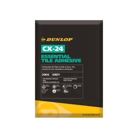 Dunlop CX-24 Essential Tile Adhesive Grey 20kg Ref 37934