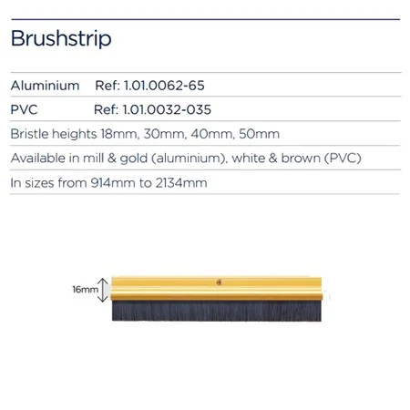Exitex Brushstrip Face Fix White 22mm Bristle 914mm