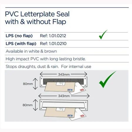 Exitex PVC Letterplate Seal (No Flap) Brown 343mm