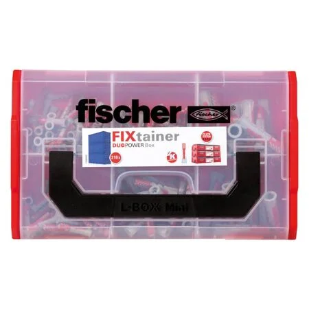 Fischer FixTainer DuoPower 6mm, 8mm & 10mm Assorted Wall Plug Case