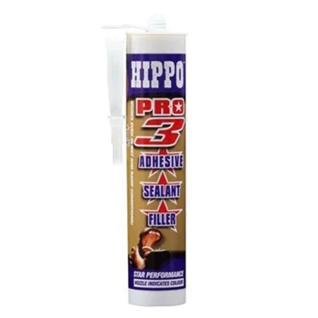 Hippo Pro 3 All Weather Sealant, Adhesive & Filler White 290ml