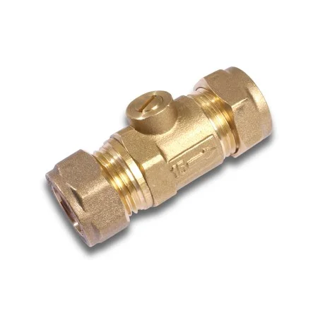 QQH Isolating Valve 15mm Chrome - Heavy Patt Ref 10030243