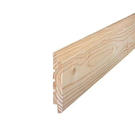 20 x 117mm European Larch V Joint Weatherboard Kiln Dried