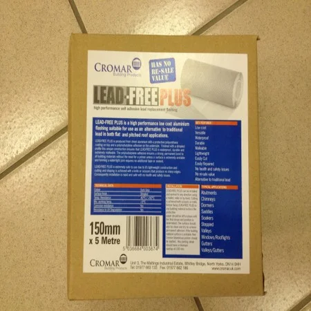 Lead Free Plus 150mm x 5mtr High Performance Lead Replacement Dark Grey Corrugated