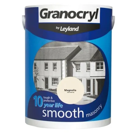 Leyland Granocryl Masonry Paint Magnolia 5Ltrs