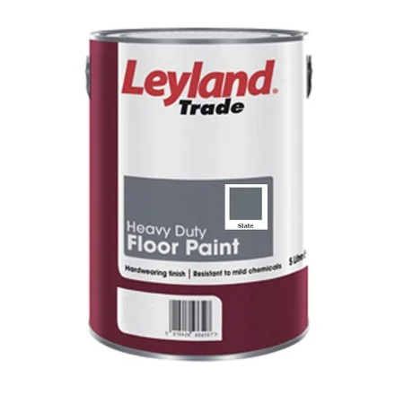 Leyland Heavy Duty Floor Paint Slate 5Ltrs Ref 264619