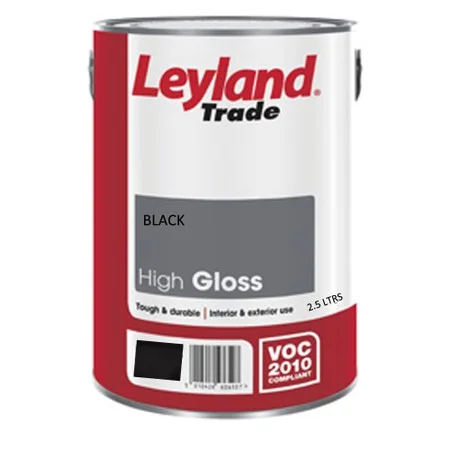 Leyland High Gloss Black 2.5Ltrs Ref 264639