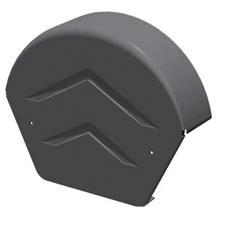 Linear Dry Verge Round Ridge End Cap Grey Ref: GDV-END-R-BR