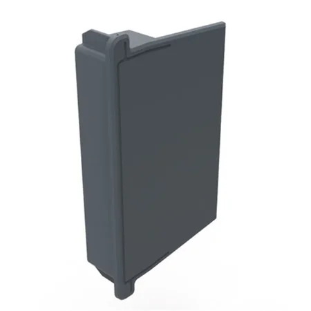 Linear Dry Verge Stop End Grey Ref GLV-EE