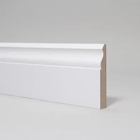 White Primed MDF Ogee Skirting 18mm x 119mm