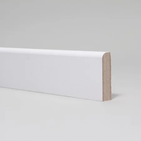 MDF 18mm x 68mm Rounded 1 Edge 9mm White Primed