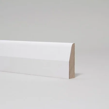White Primed MDF 18mm X 94mm Chamfered & Rounded
