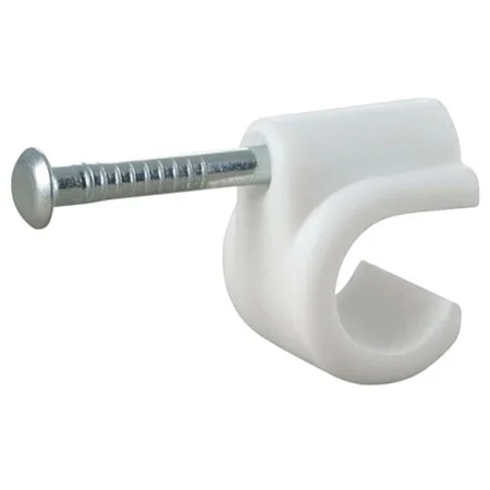 Nail In Clip (White) 15mm Ref NCW15