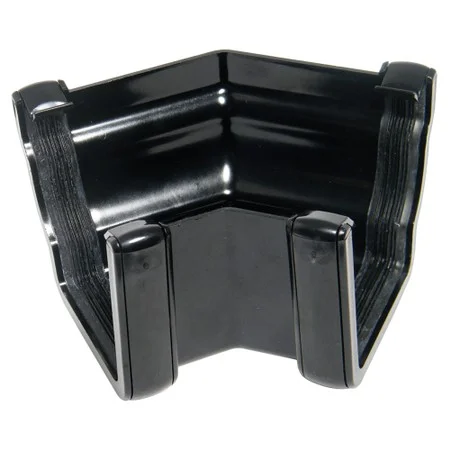Floplast Niagara Ogee 110mm 135Deg External Angle Black Ref RAN4