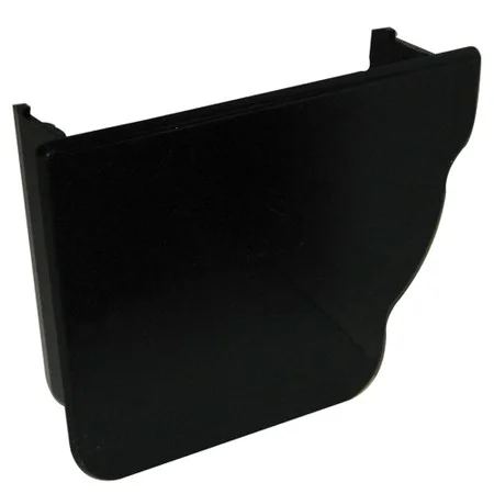 Floplast Niagara Ogee 110mm Left Hand Internal Stopend Black Ref REN3