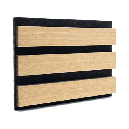 Oak Acoustic Slat Wall Panel 2400 x 605 x 22mm