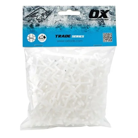 OX Trade Cross Shaped Tile Spacers 5mm (250no Per Bag)