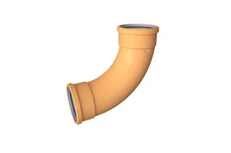 Polypipe Double Socket Long Radius Bend 110mm x 87.5 Deg Ref UG411