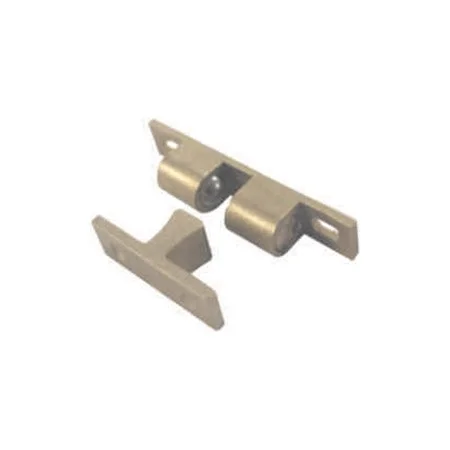 Pre Pack Adjustable Double Ball Catch Brass 50mm Ref CA22P