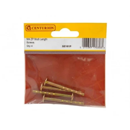 Pre Pack M4 Multi Length Screws (Pack of 4) Ref SE161P