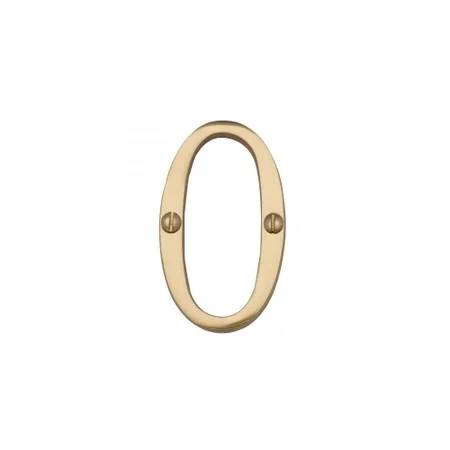 Prepack Brass Numeral - 0