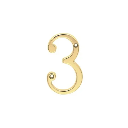 Prepack Brass Numeral - 3