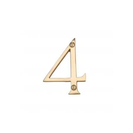 Prepack Brass Numeral - 4