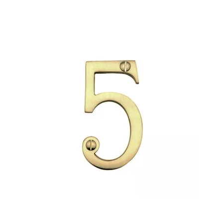 Prepack Brass Numeral - 5