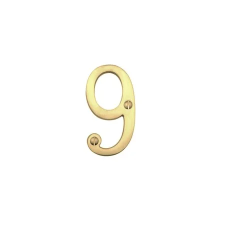 Prepack Brass Numeral - 9