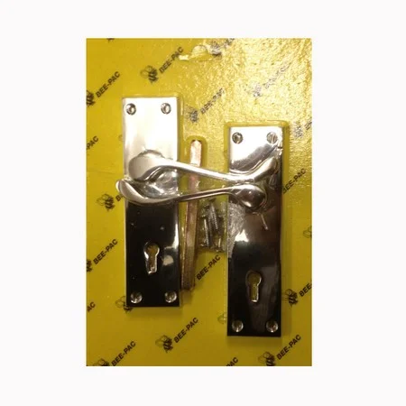 Prepack Chrome Scroll Lever Lock Handles