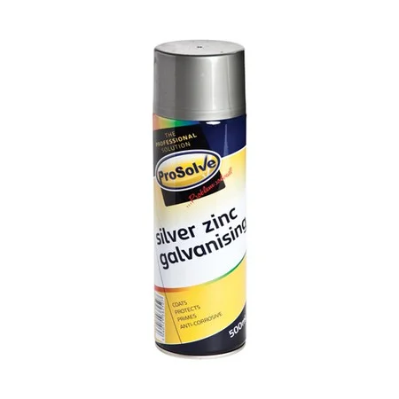 Prosolve Silver Zinc Galvanising Spray 500ml Ref SZG5A