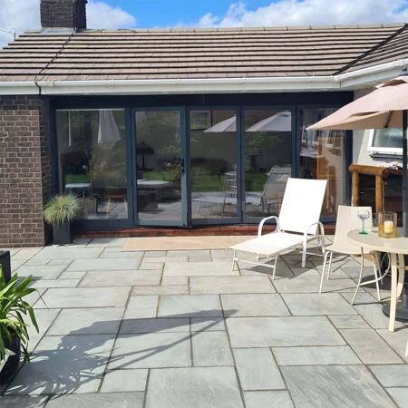 Gardenstone Pure Grey Sandstone Paving 4 Size Project Pack 19.52m2