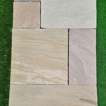 Gardenstone Raj Blend Sandstone Paving 4 Size Project Pack 19.52m2