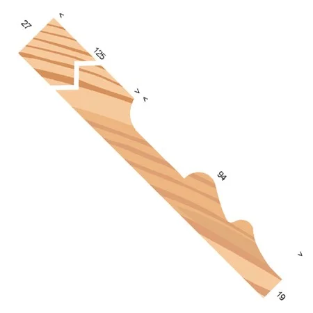 Redwood 32X225mm Double Sunk Skirting