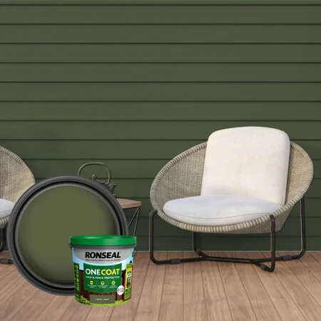 Ronseal One Coat Shed & Fence Protector Forest Green 5Ltr
