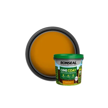 Ronseal One Coat Shed & Fence Protector Harvest Gold 9Ltr